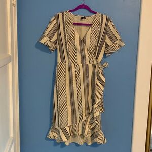 Vero Moda Organic Cotton Wrap Dress